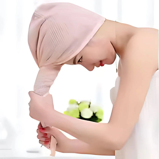 Microfiber Hair Towel Wrap Quick-Dry Turban Hat for Women’s Bath &amp; Spa Routine Cyntinostore