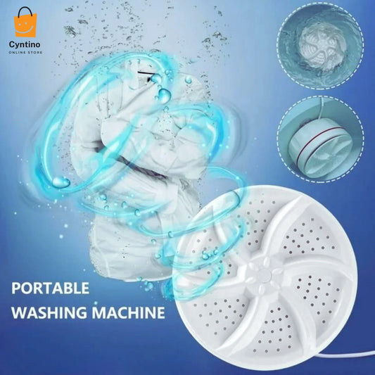 Mini Portable Ultrasonic Washing Machine Cyntinostore