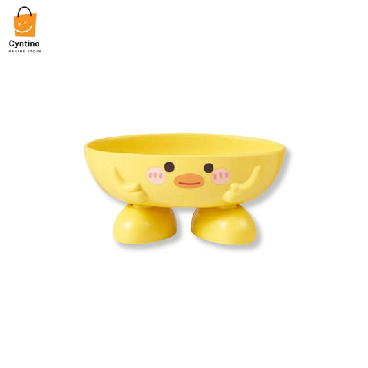 Cartoon Duck Self-Draining Soap Dish Holder Cyntinostore