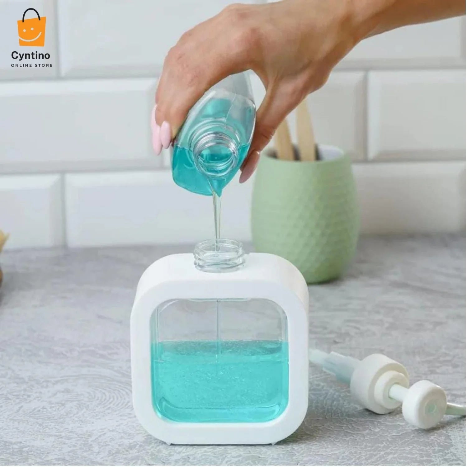 Anti-Spill Refillable Shower Gel &amp; Shampoo Dispenser Bottle Cyntinostore
