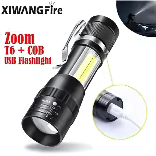 Rechargeable 6-COB LED Flashlight Cyntinostore