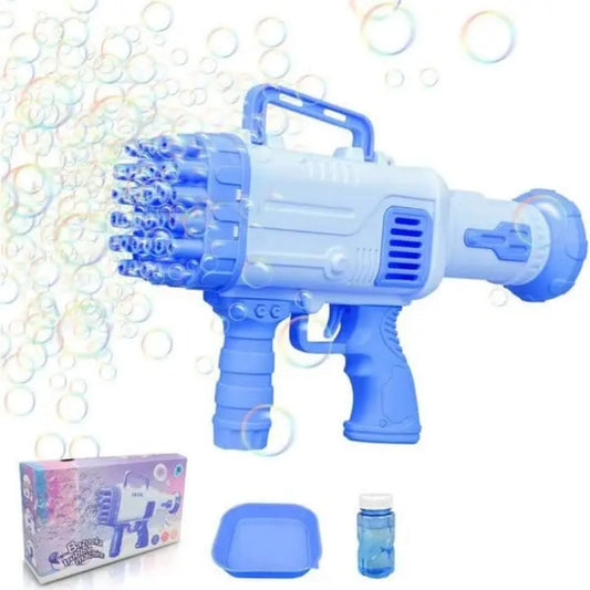 2-in-1 Bubble Gun for Kids – Automatic Bubble Blower &amp; Handheld Fan Cyntinostore