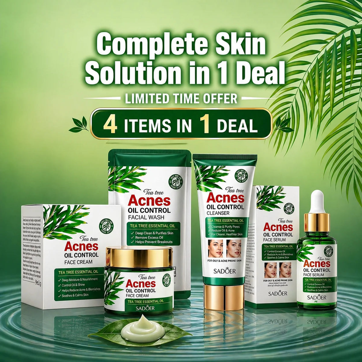 Acne 4 in 1 Kit – Complete Skin Solution for Oil Control & Clear Skin