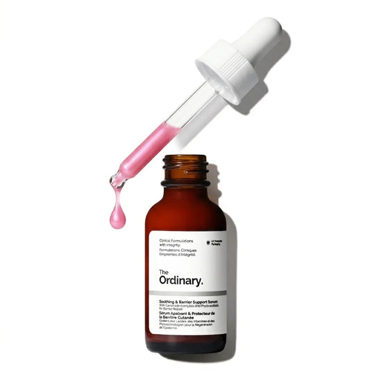 The Ordinary Soothing Barrier Support Serum pink bottle 30ml
