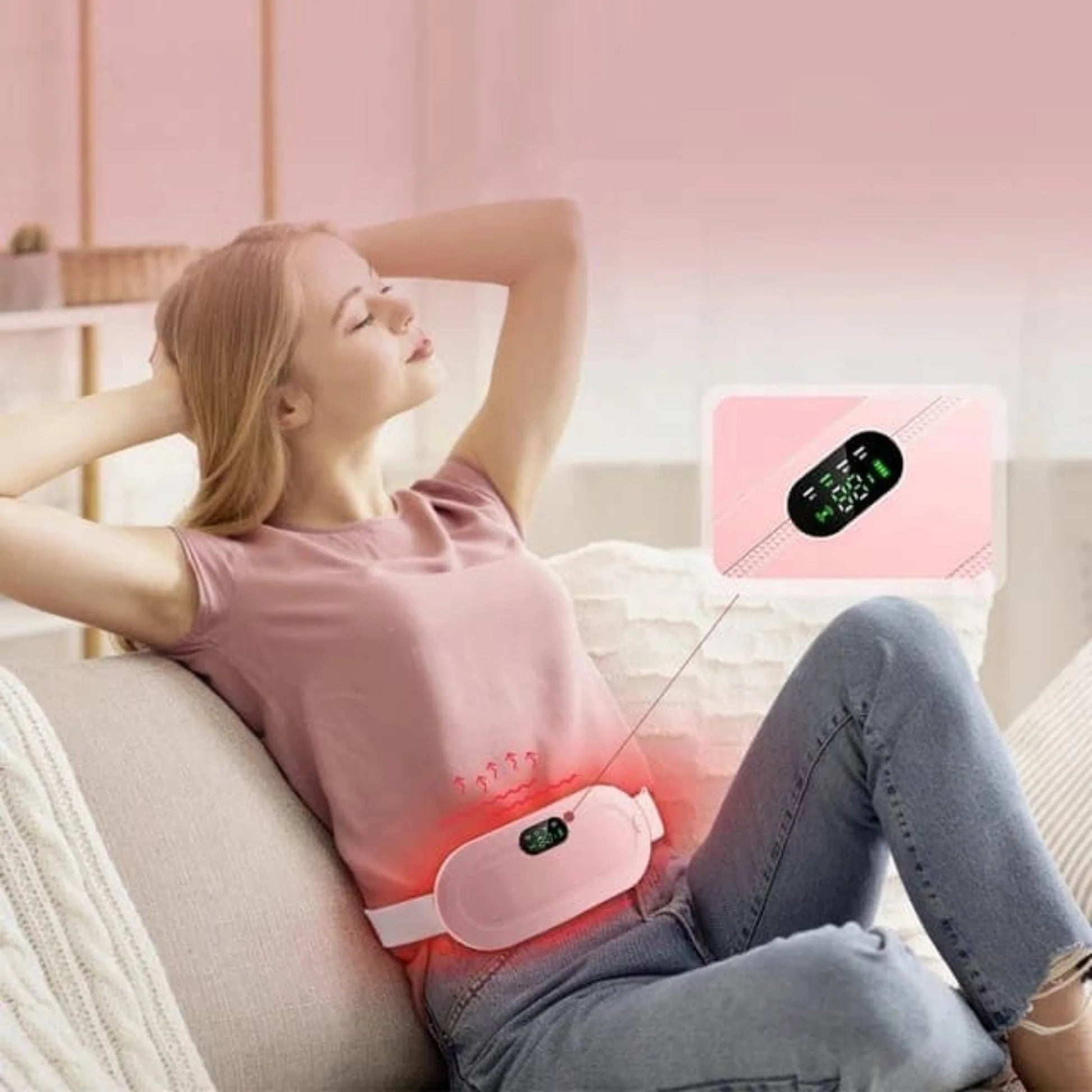 Period Cramp Relief Heating Belt Cyntinostore