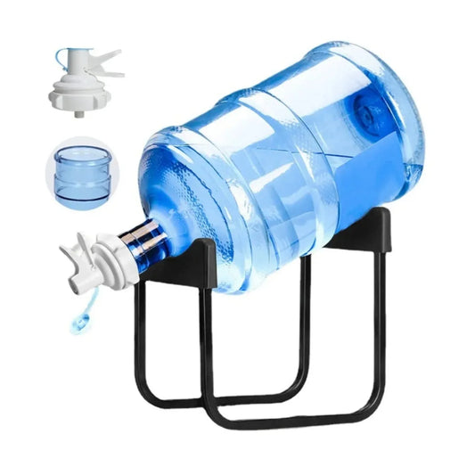 Water Dispenser Stand with Tap  Steel Frame, Easy Flow Nozzle, Spill-Free Design Cyntinostore