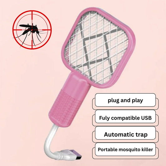 Mini Rechargeable Mosquito Killer Racket  Portable Electric Bug Zapper Cyntinostore