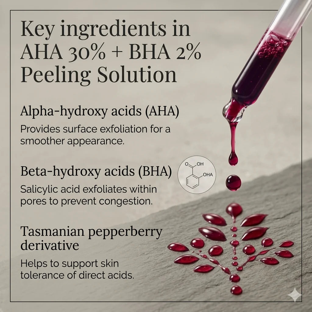 The Ordinary peeling solution texture red liquid